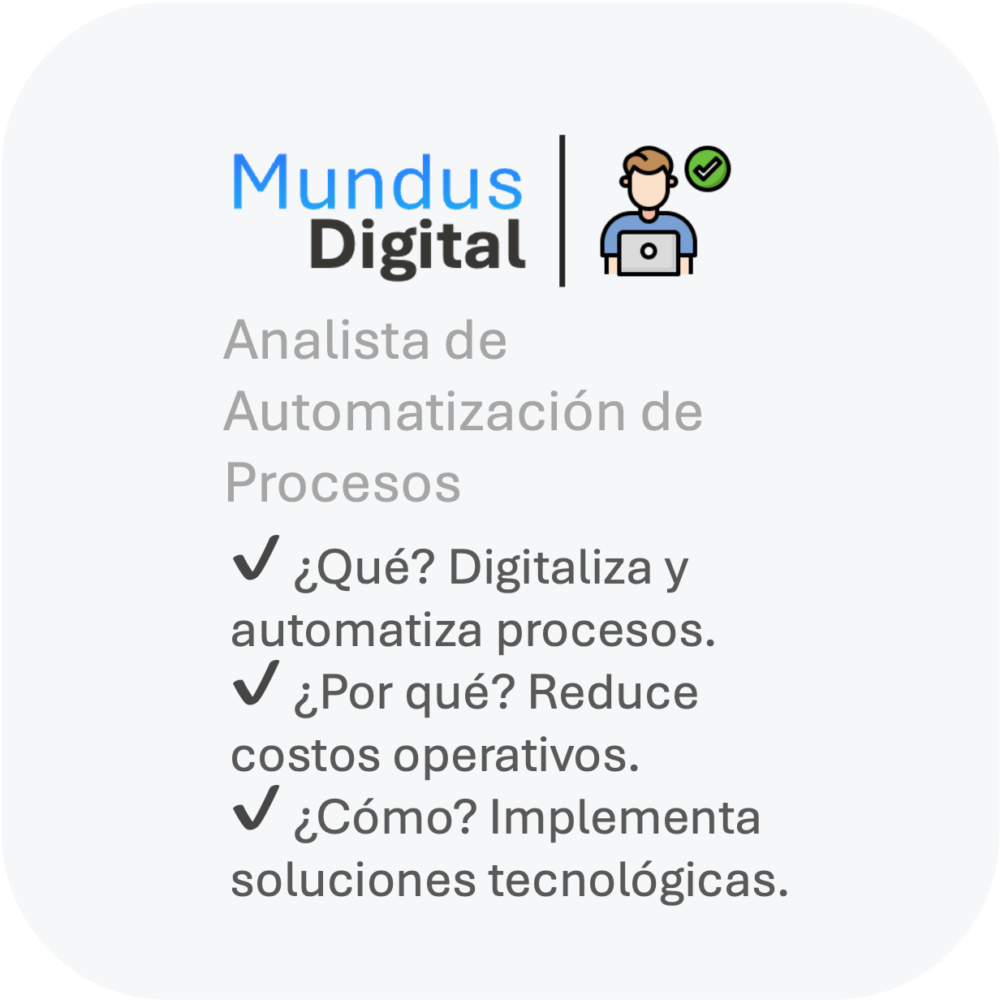 Horas de Analista de Automatización de Procesos