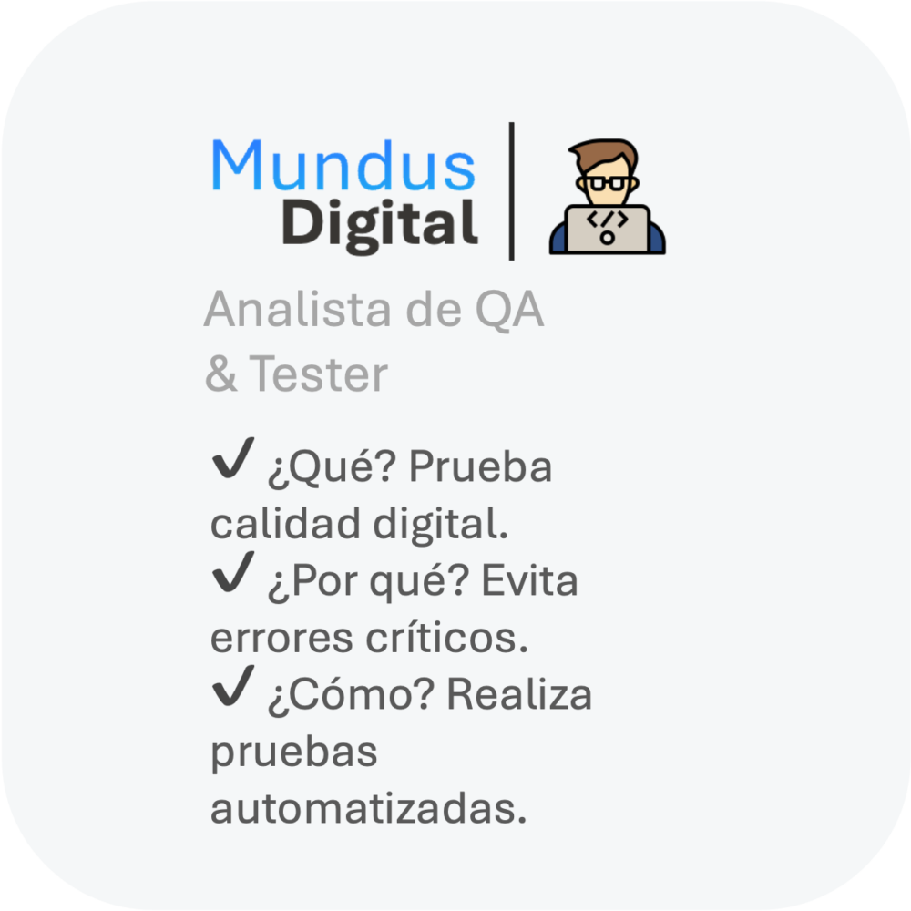 Horas de Analista de QA & Tester