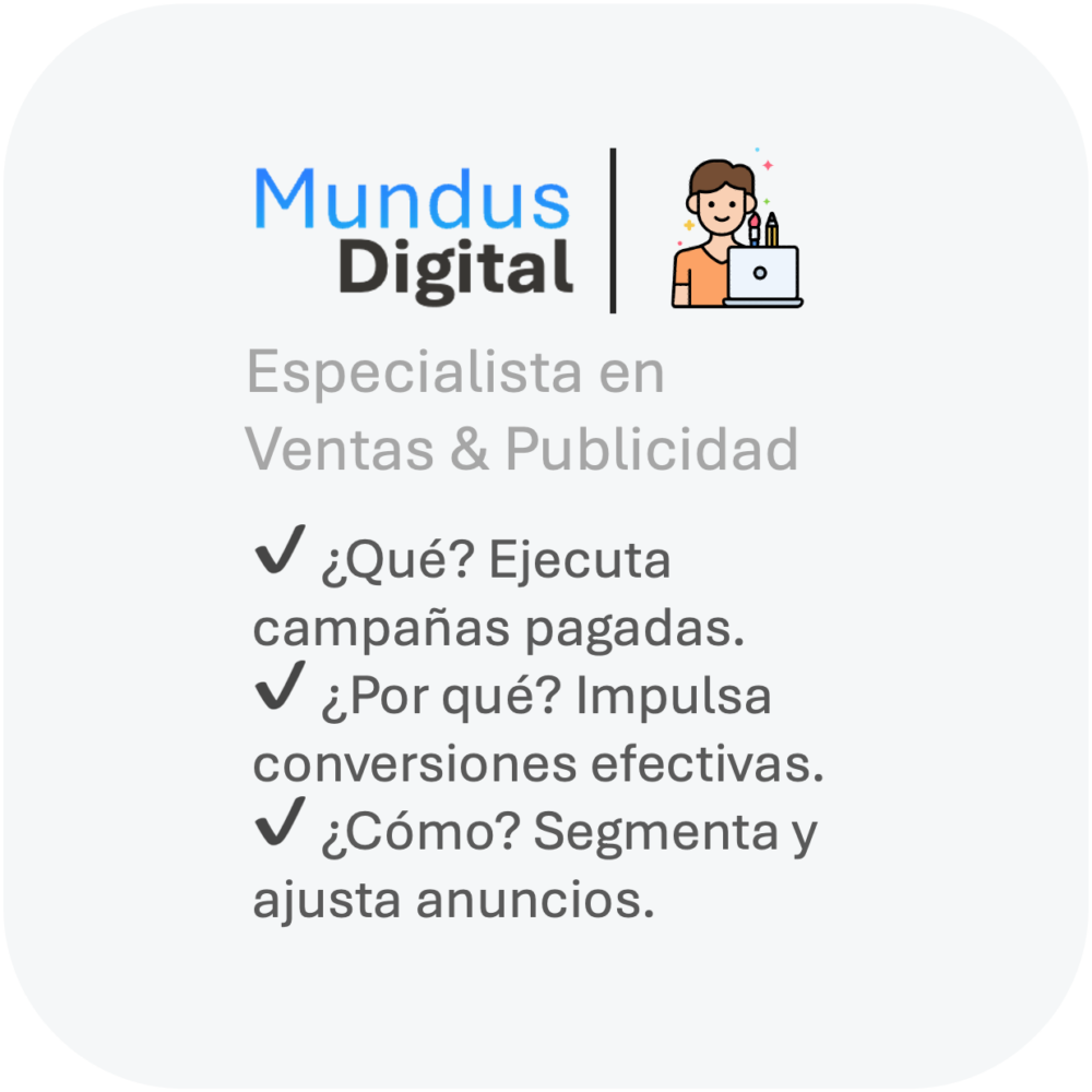 Horas de Especialista en Ventas & Publicidad Digital